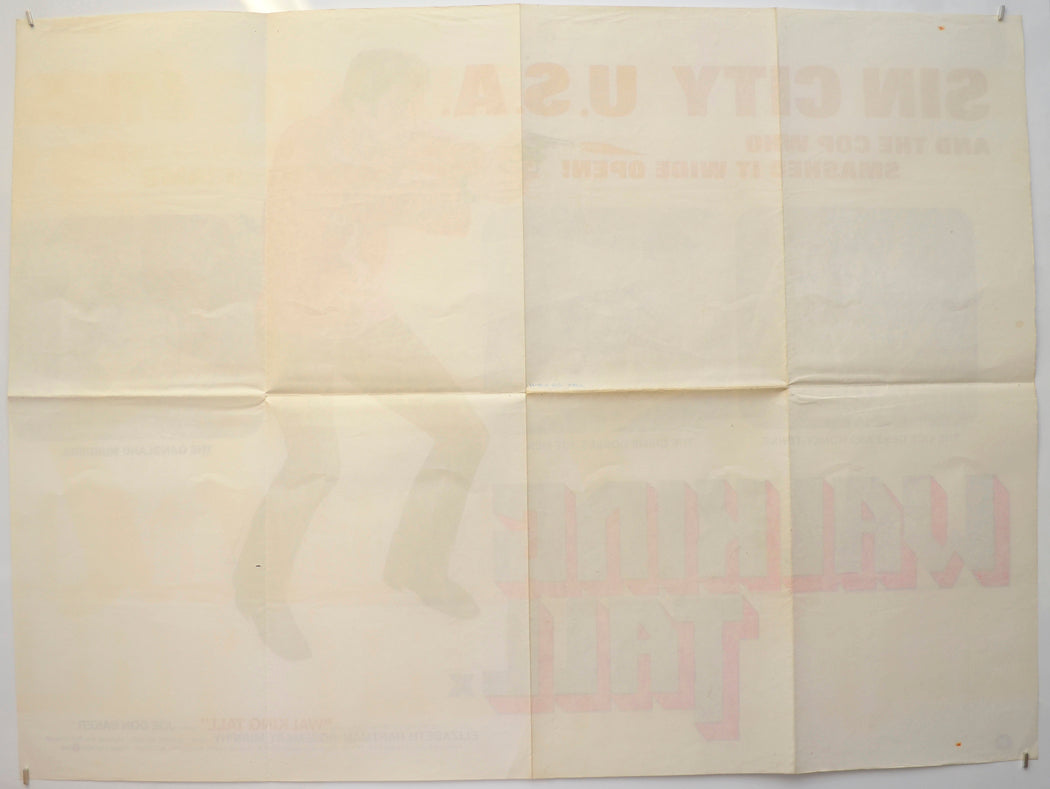 WALKING TALL (Back) Cinema Quad Movie Poster