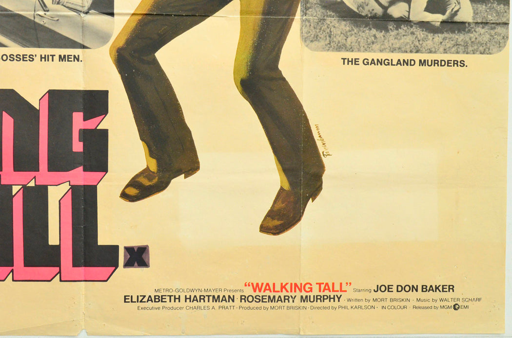 WALKING TALL (Bottom Right) Cinema Quad Movie Poster