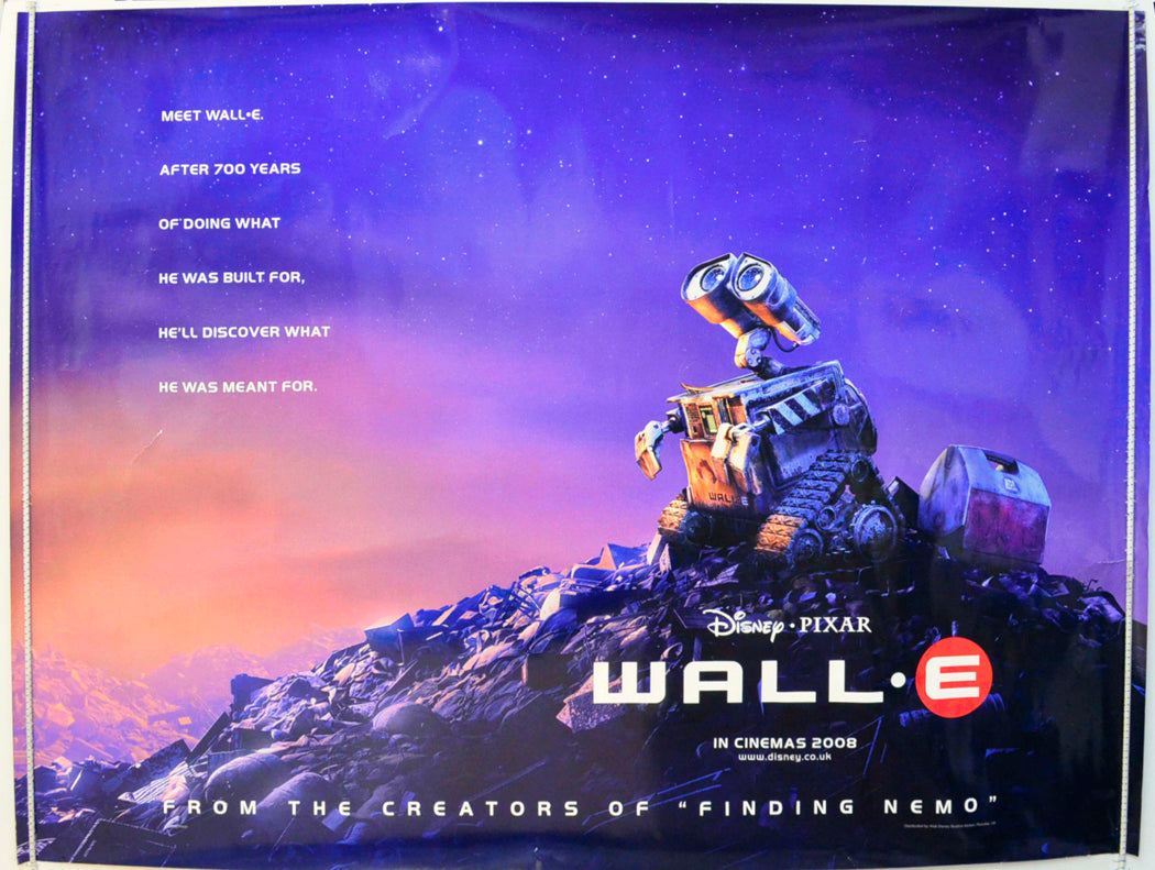 WALL-E (Teaser / Advance Version) Original British Quad Poster - Film Poster - Movie Poster
