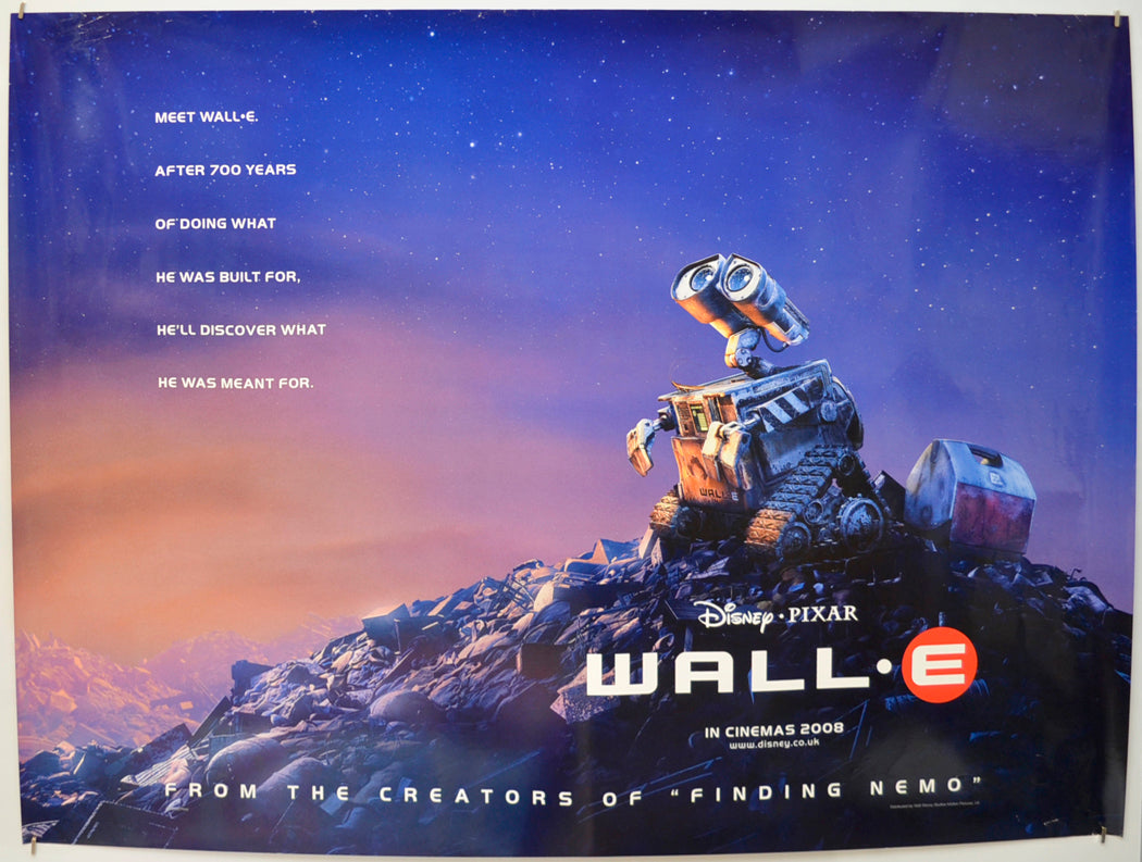 WALL-E (Teaser / Advance Version) Original Quad Poster - Film Poster - Movie Poster