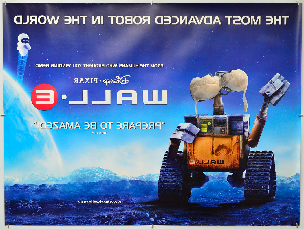 WALL-E (Back) Cinema Quad Movie Poster
