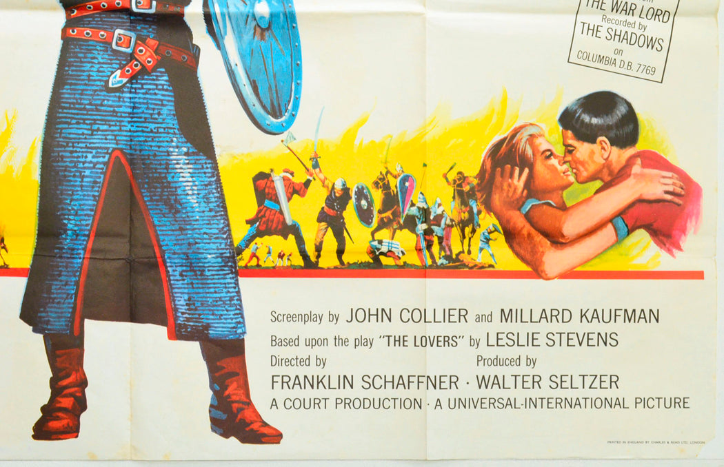 THE WAR LORD (Bottom Right) Cinema Quad Movie Poster