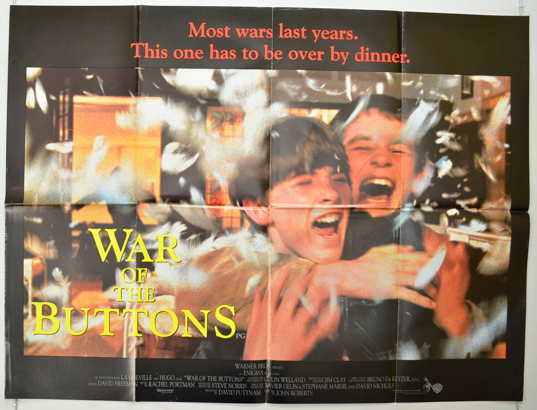 War Of The Buttons Original Quad Poster - Film Poster - Movie Poster