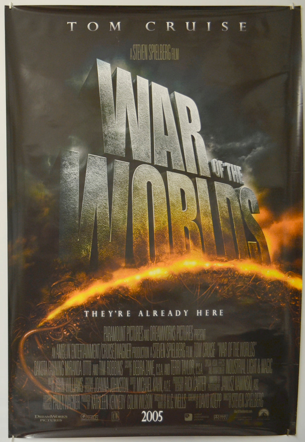 War Of The Worlds (Teaser / Advance Version) Original One Sheet Poster - Film Poster - Movie Poster