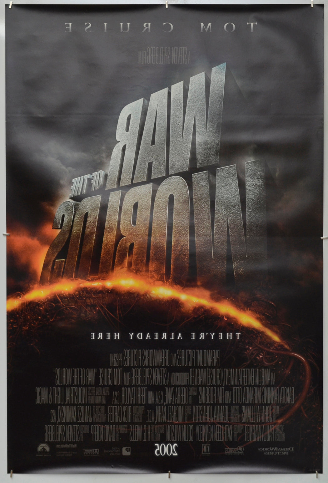 War Of The Worlds (Back) Cinema One Sheet Movie Poster