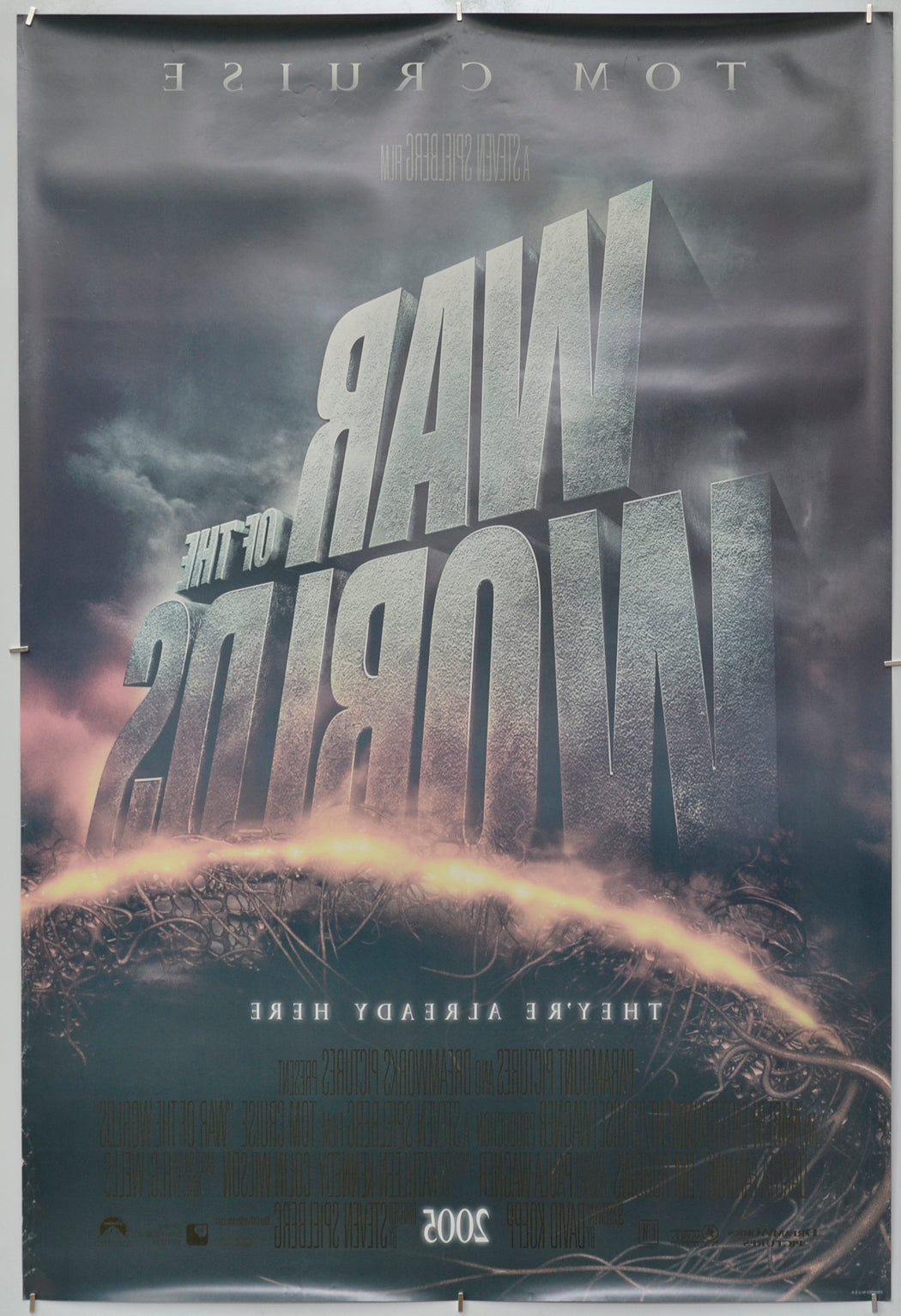 War Of The Worlds (Back) Cinema One Sheet Movie Poster