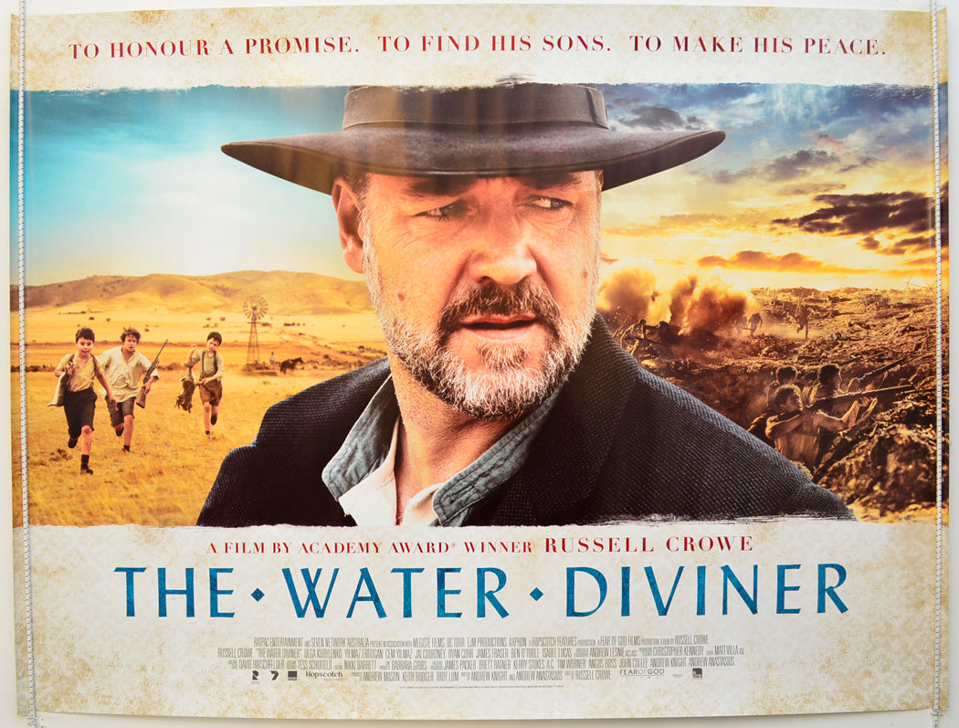 The Water Diviner Original Quad Poster - Film Poster - Movie Poster