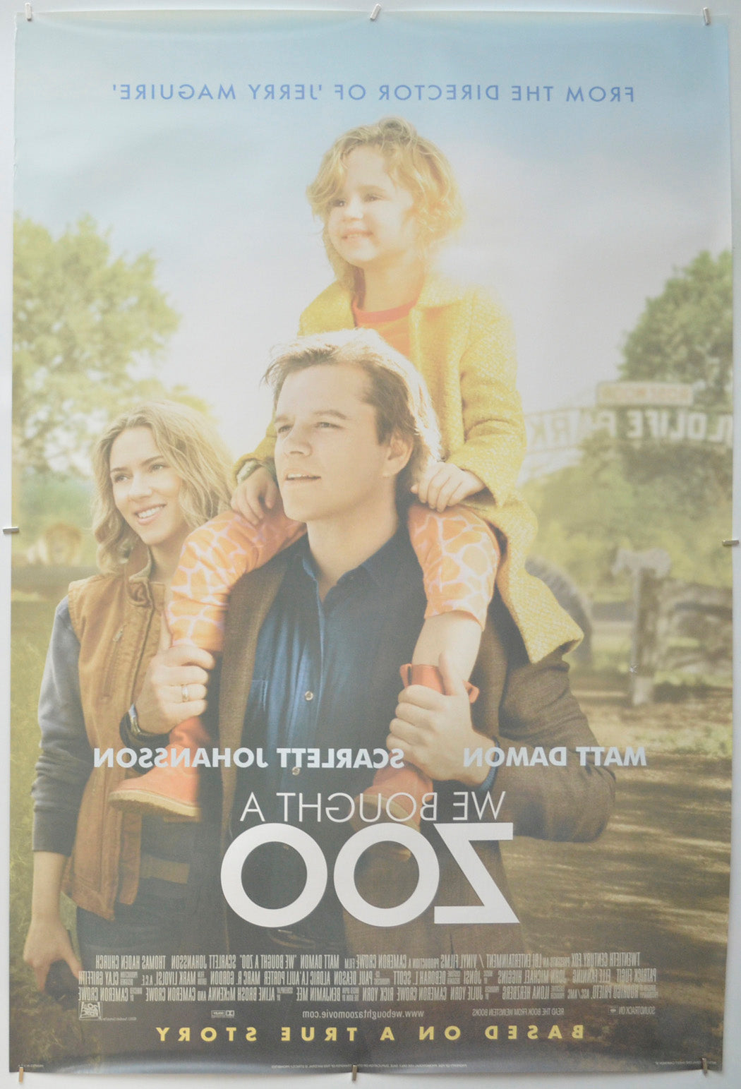 We Bought A Zoo (Back) Cinema One Sheet Movie Poster