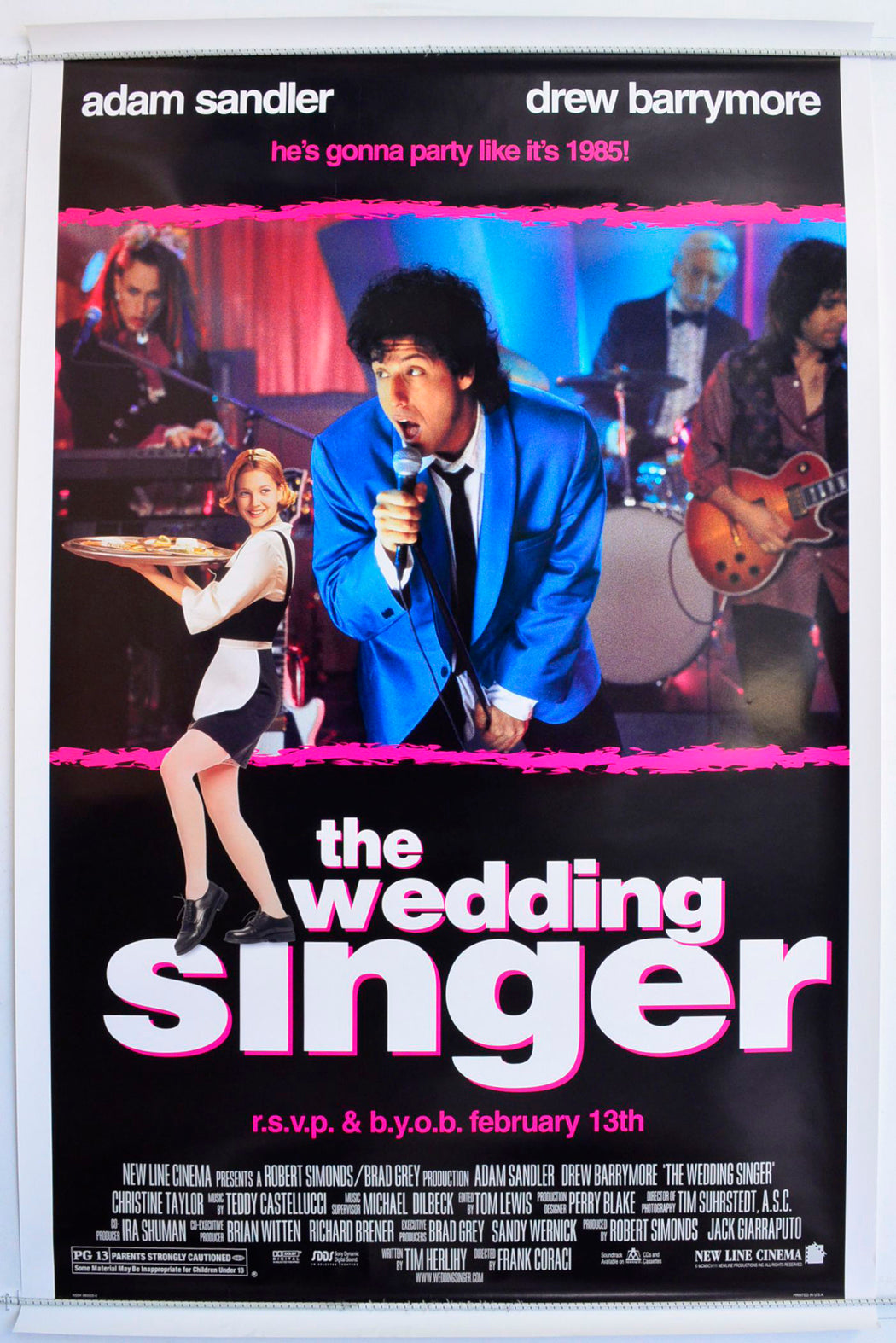 The Wedding Singer Original One Sheet Poster - Film Poster - Movie Poster