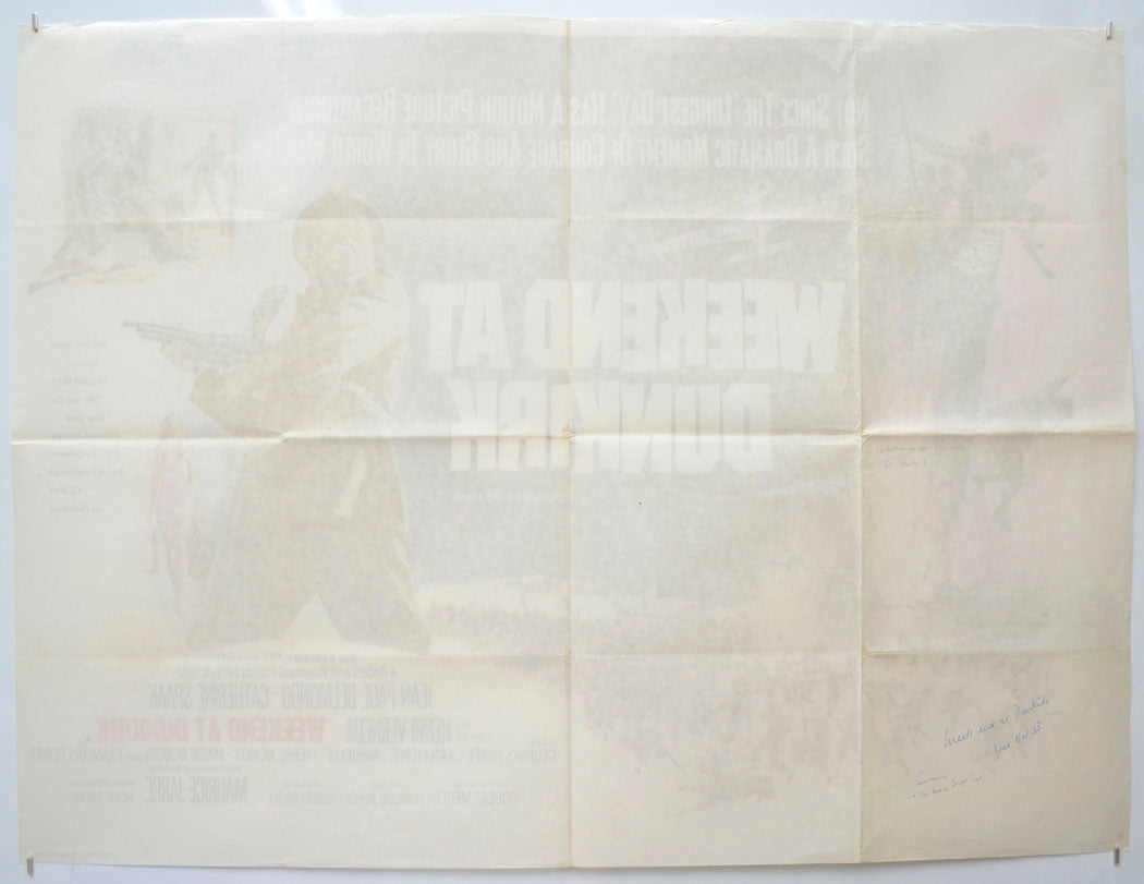 WEEKEND AT DUNKIRK (Back) Cinema Quad Movie Poster