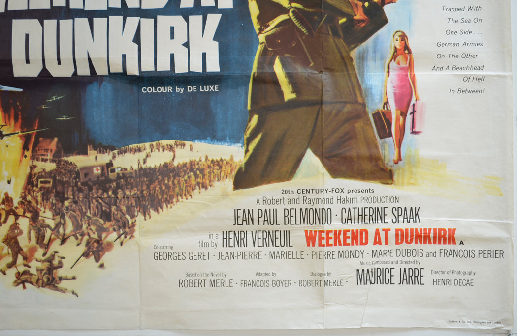 WEEKEND AT DUNKIRK (Bottom Right) Cinema Quad Movie Poster