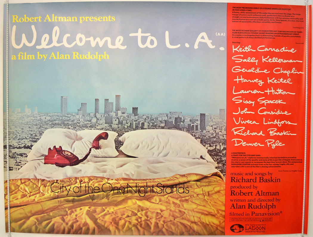 Welcome To L.A. Original Quad Poster - Film Poster - Movie Poster