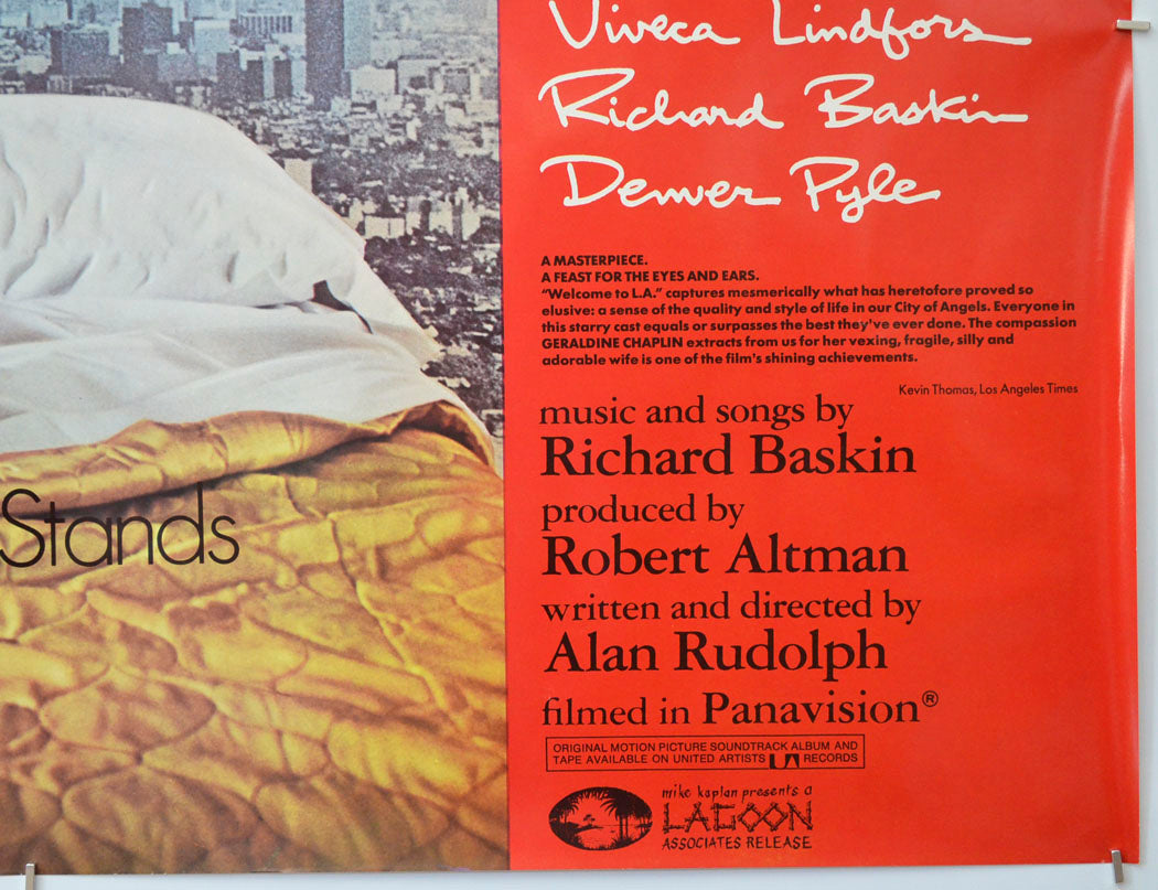 WELCOME TO L.A. (Bottom Right) Cinema Quad Movie Poster