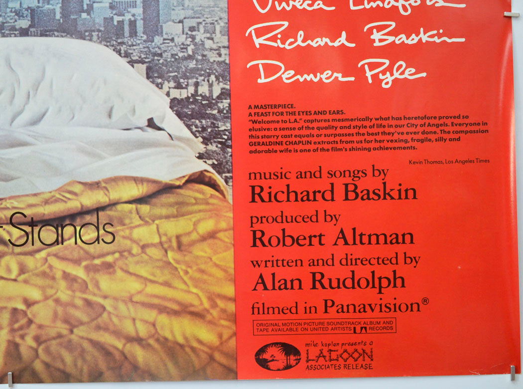 WELCOME TO L.A. (Bottom Right) Cinema Quad Movie Poster