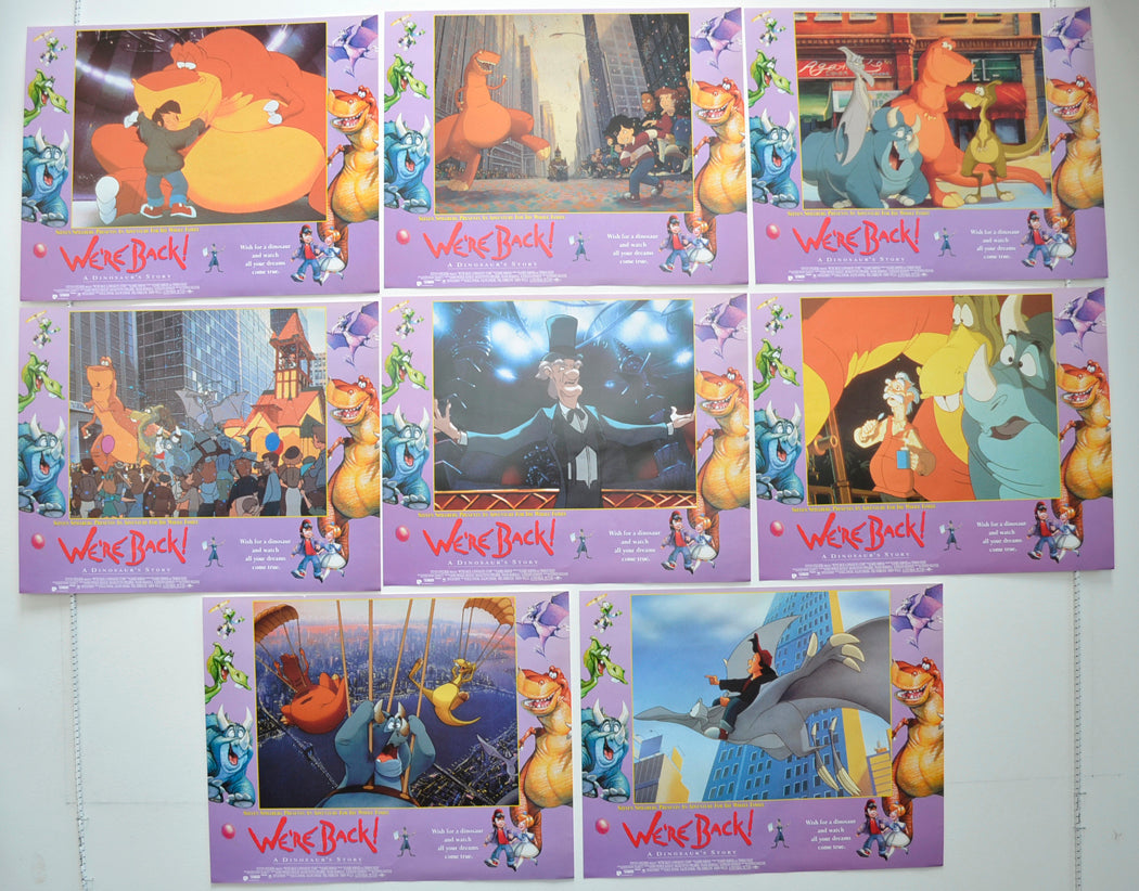 We're Back! - A Dinosaur's Story Set of 8 Original Cinema Lobby Cards