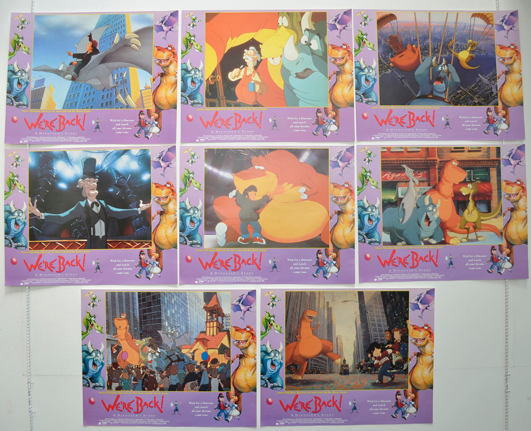 We're Back! - A Dinosaur's Story Set of 8 Original Cinema Lobby Cards