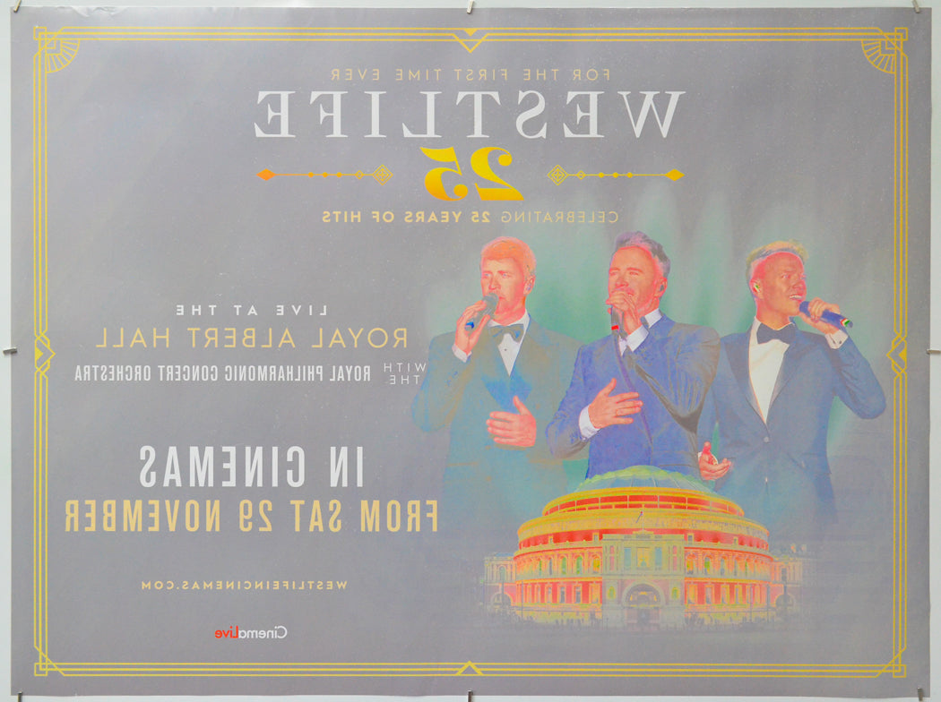 Westlife Live at The Royal Albert Hall (Back) Cinema Quad Movie Poster