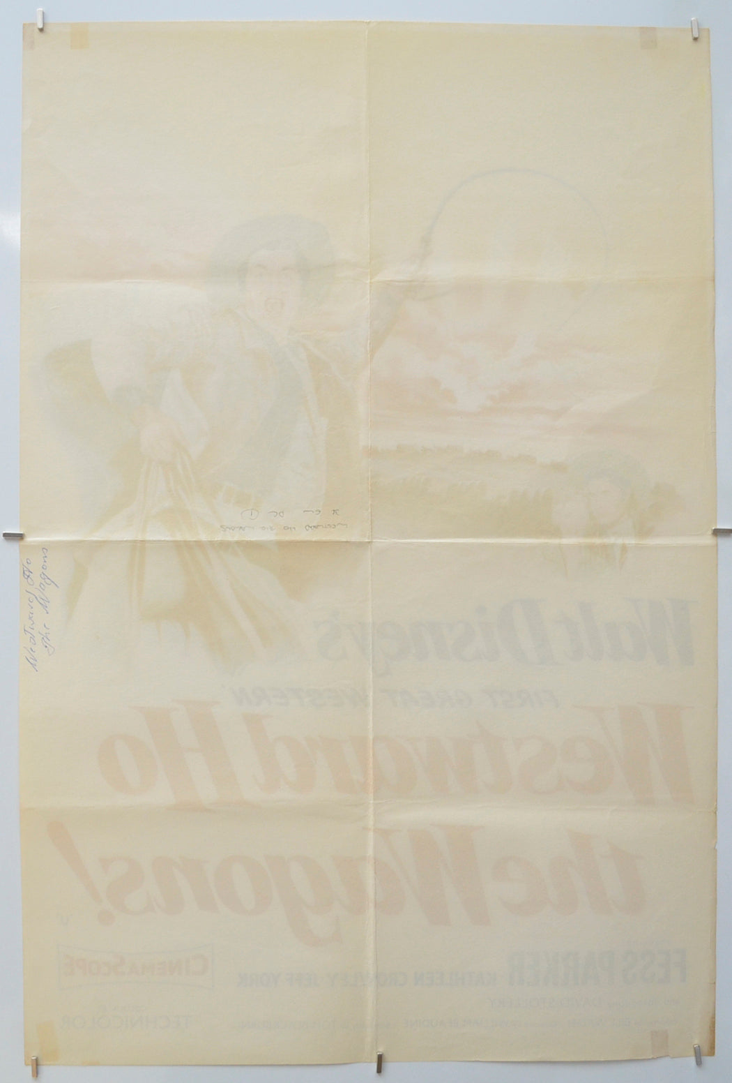 WESTWARD HO THE WAGONS (Back) Cinema Double Crown Movie Poster