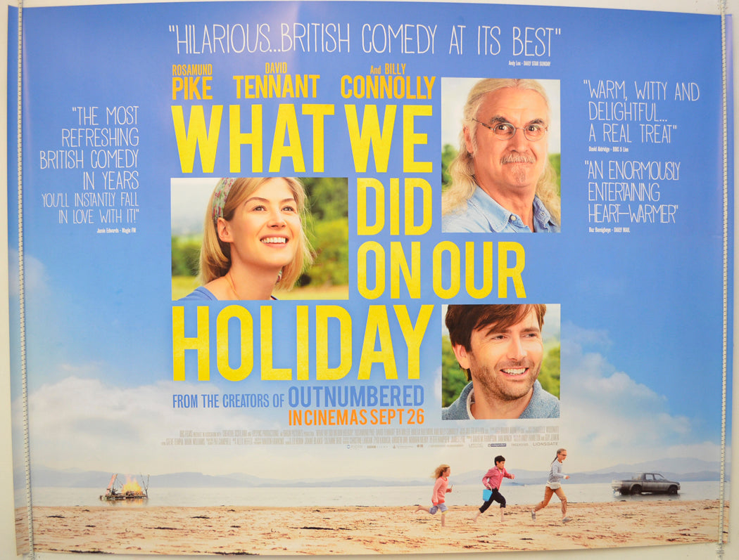 What We Did On Our Holiday Original Quad Poster - Film Poster - Movie Poster