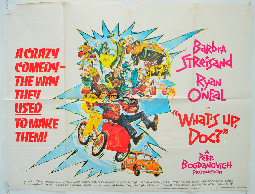What's Up Doc? Original Quad Poster - Film Poster - Movie Poster