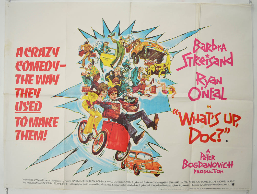 What's Up Doc? Original Quad Poster - Film Poster - Movie Poster