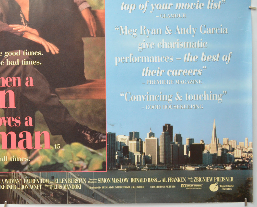 WHEN A MAN LOVES A WOMAN (Bottom Right) Cinema Quad Movie Poster