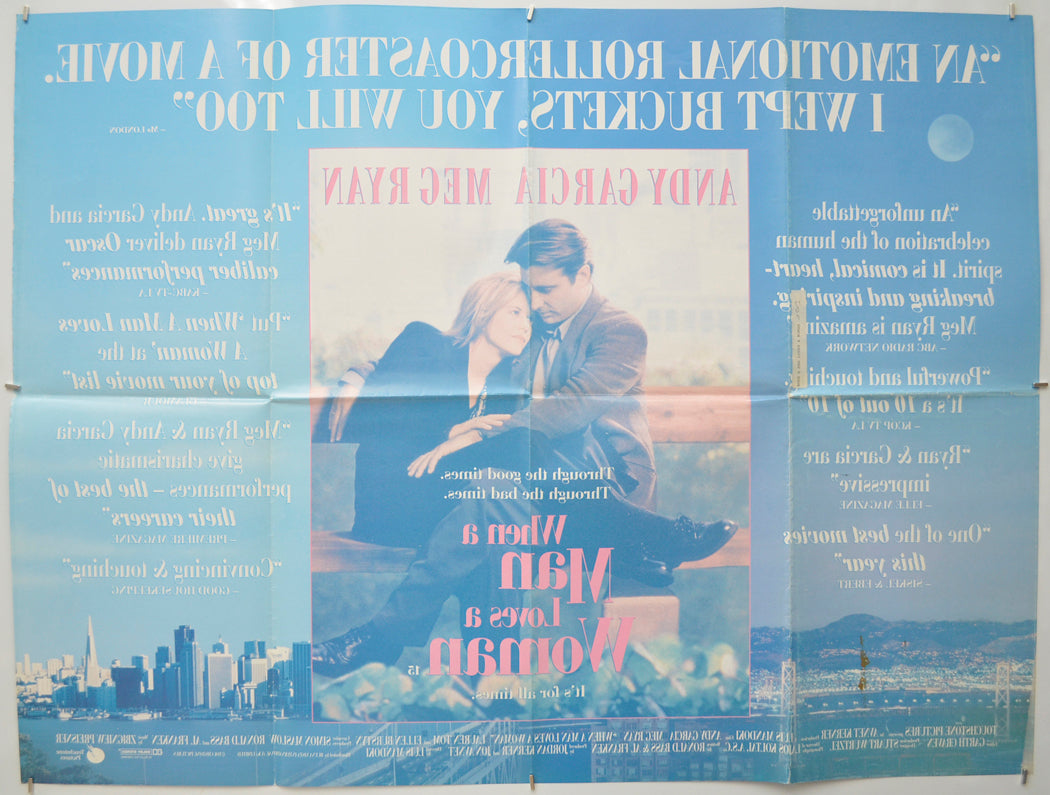 WHEN A MAN LOVES A WOMAN (Back) Cinema Quad Movie Poster