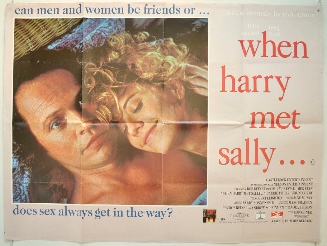 When Harry Met Sally Original Quad Poster - Film Poster - Movie Poster