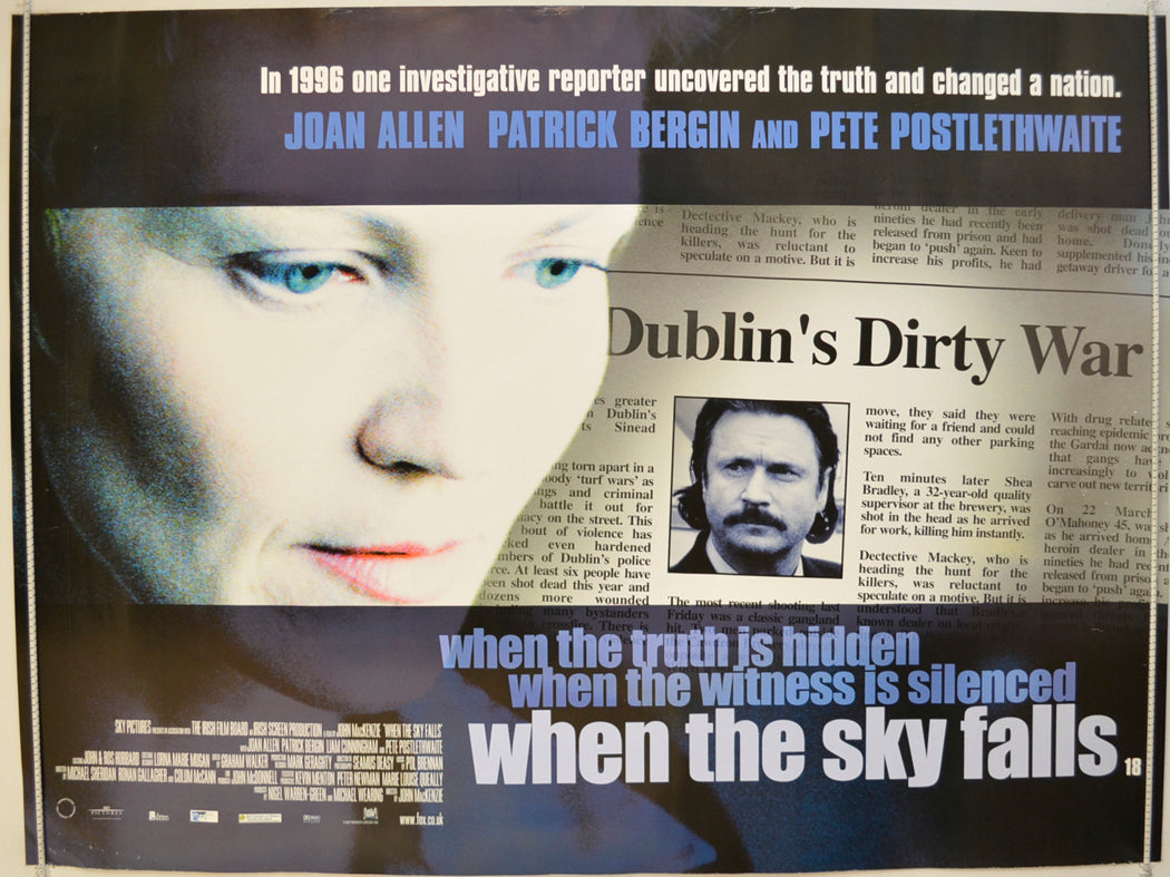 When The Sky Falls Original Quad Poster - Film Poster - Movie Poster