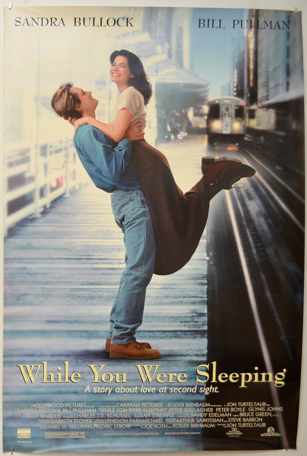 While You Were Sleeping Original One Sheet Poster - Film Poster - Movie Poster