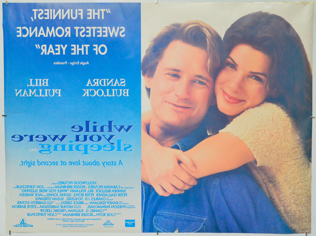 While You Were Sleeping (Back) Cinema Quad Movie Poster