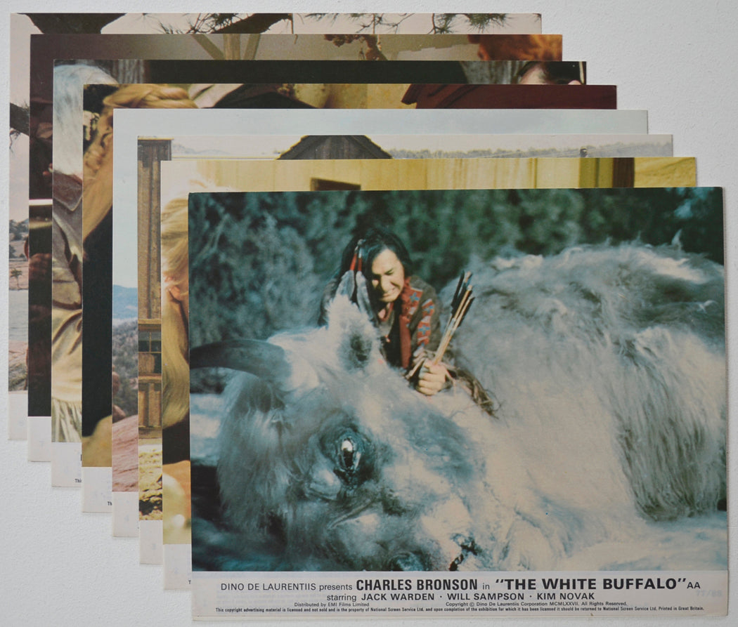 THE WHITE BUFFALO (Full View) Cinema Set of Colour FOH Stills / Lobby Cards