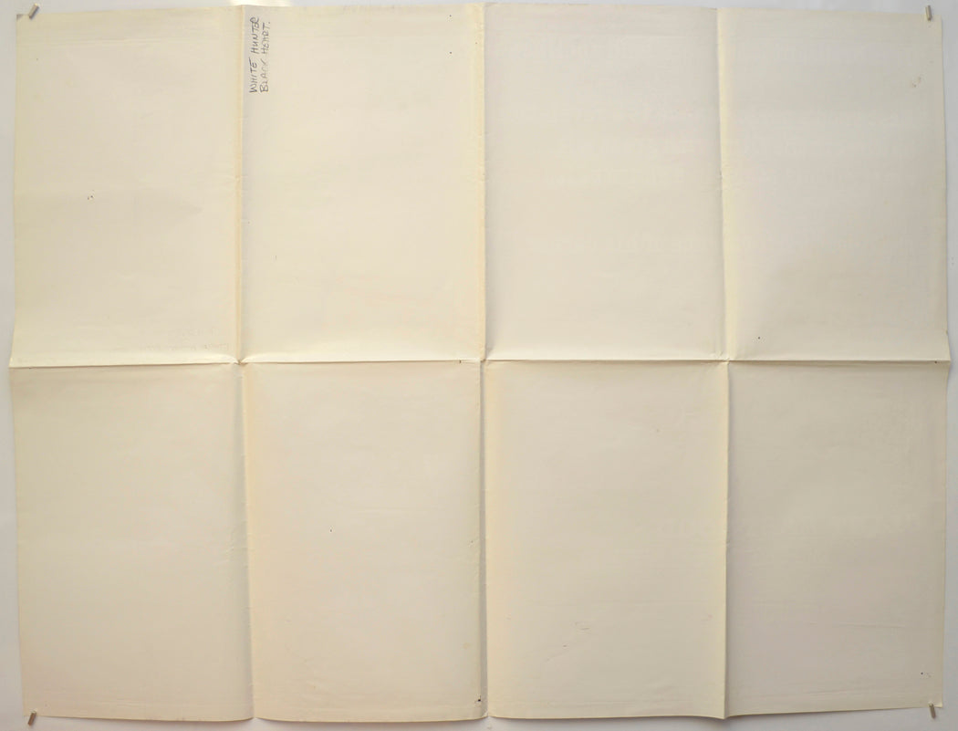 WHITE HUNTER BLACK HEART (Back) Cinema Quad Movie Poster