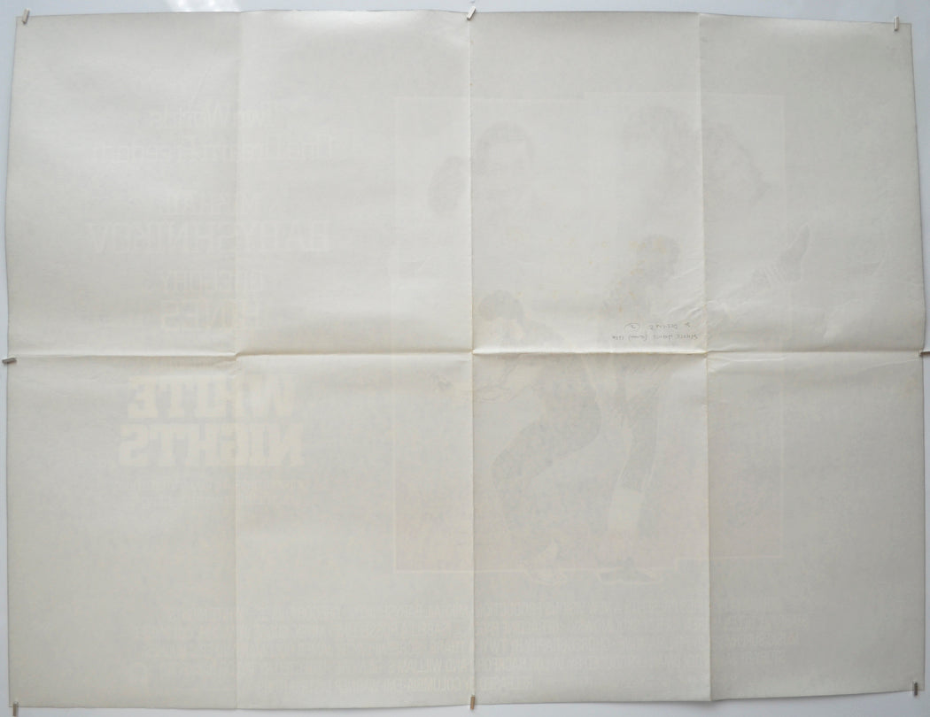 WHITE NIGHTS (Back) Cinema Quad Movie Poster