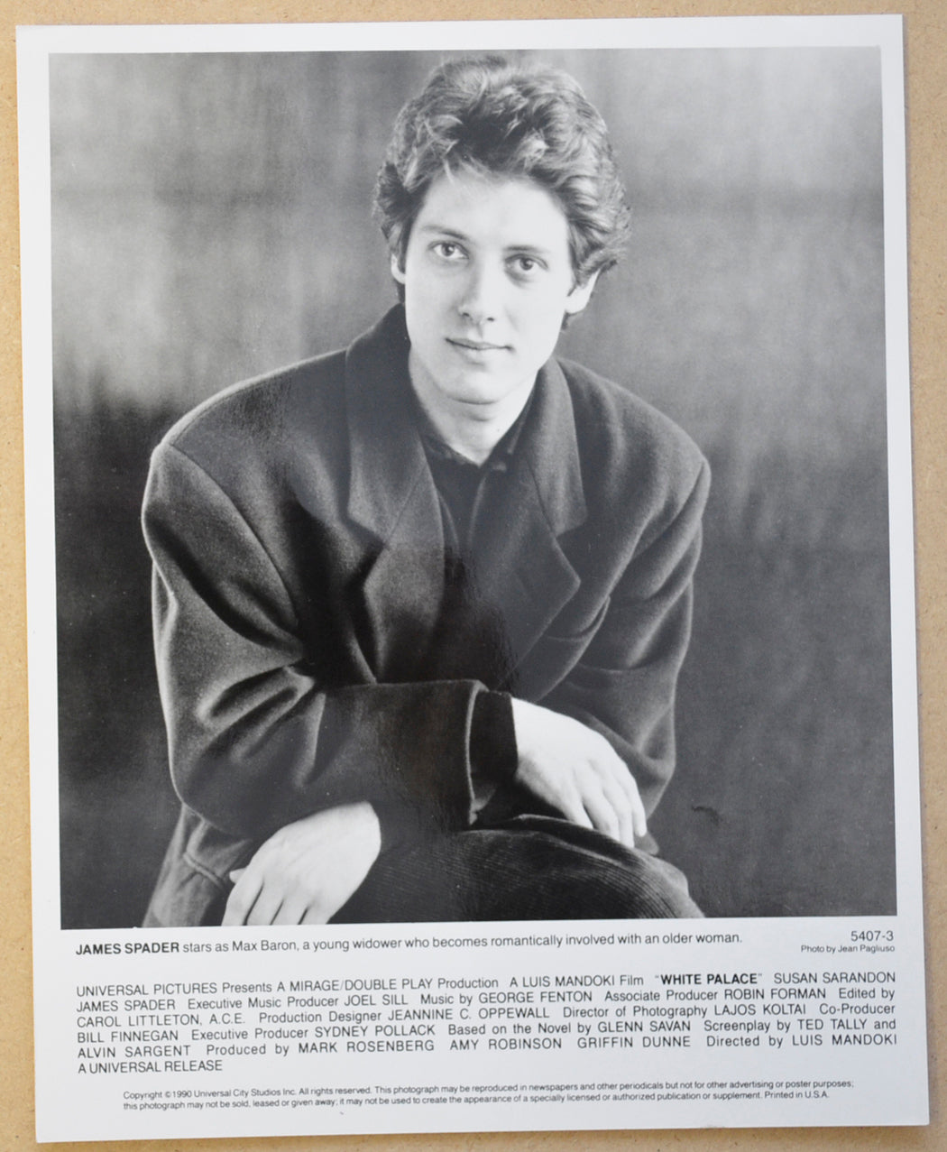 WHITE PALACE (Still 6) Cinema Black and White Press Stills