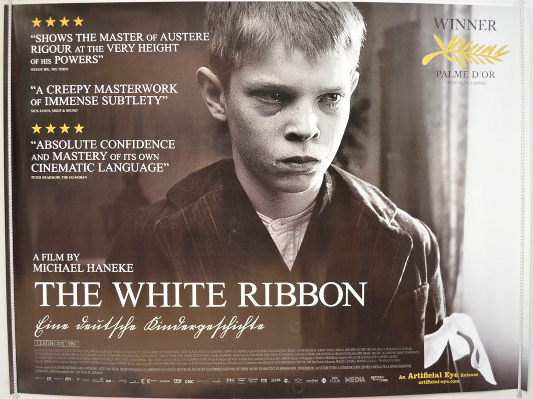 The White Ribbon (a.k.a. Das Weisse Band) Original Quad Poster - Film Poster - Movie Poster