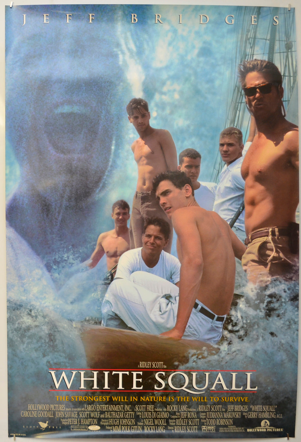 White Squall Original One Sheet Poster - Film Poster - Movie Poster