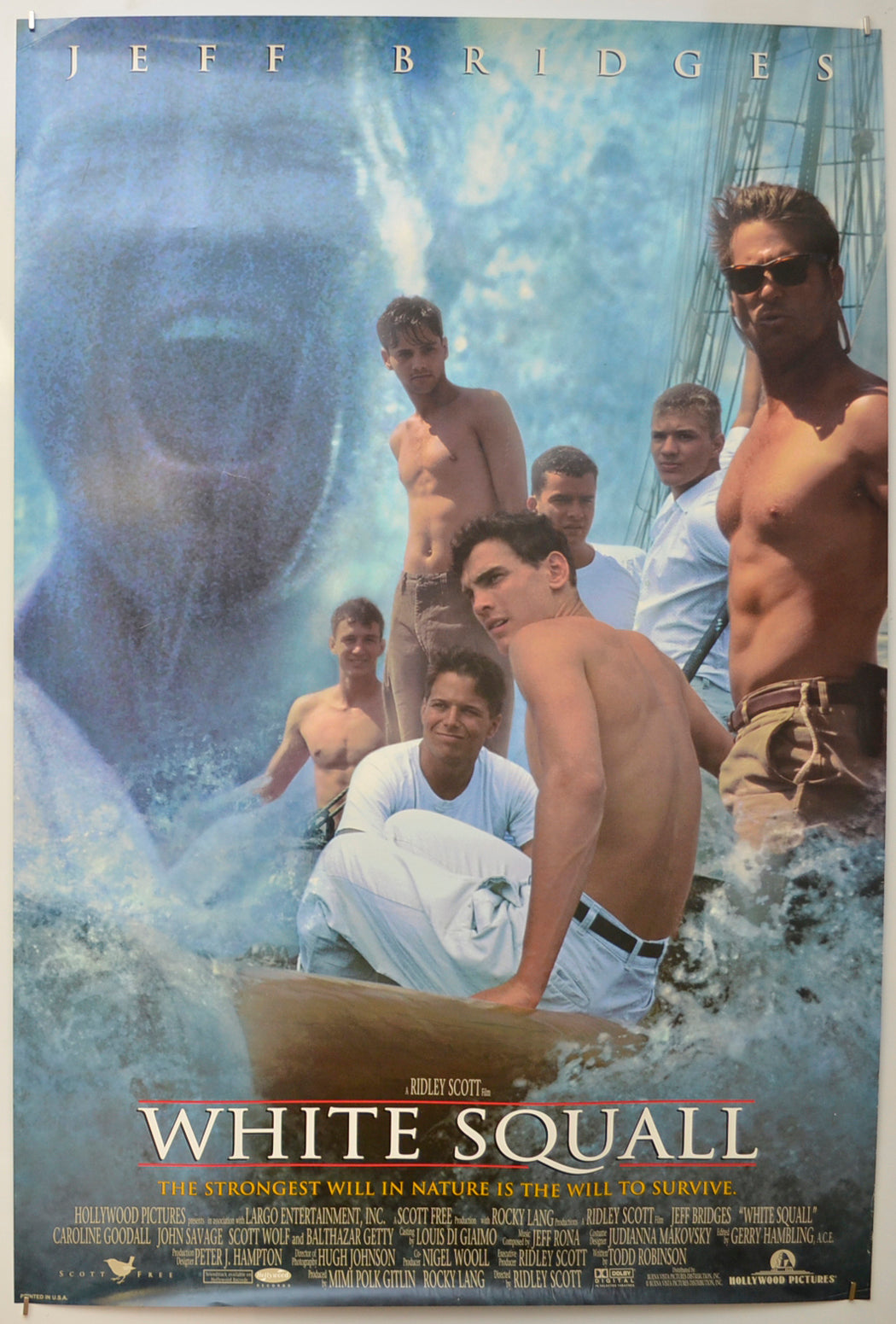 White Squall Original One Sheet Poster - Film Poster - Movie Poster