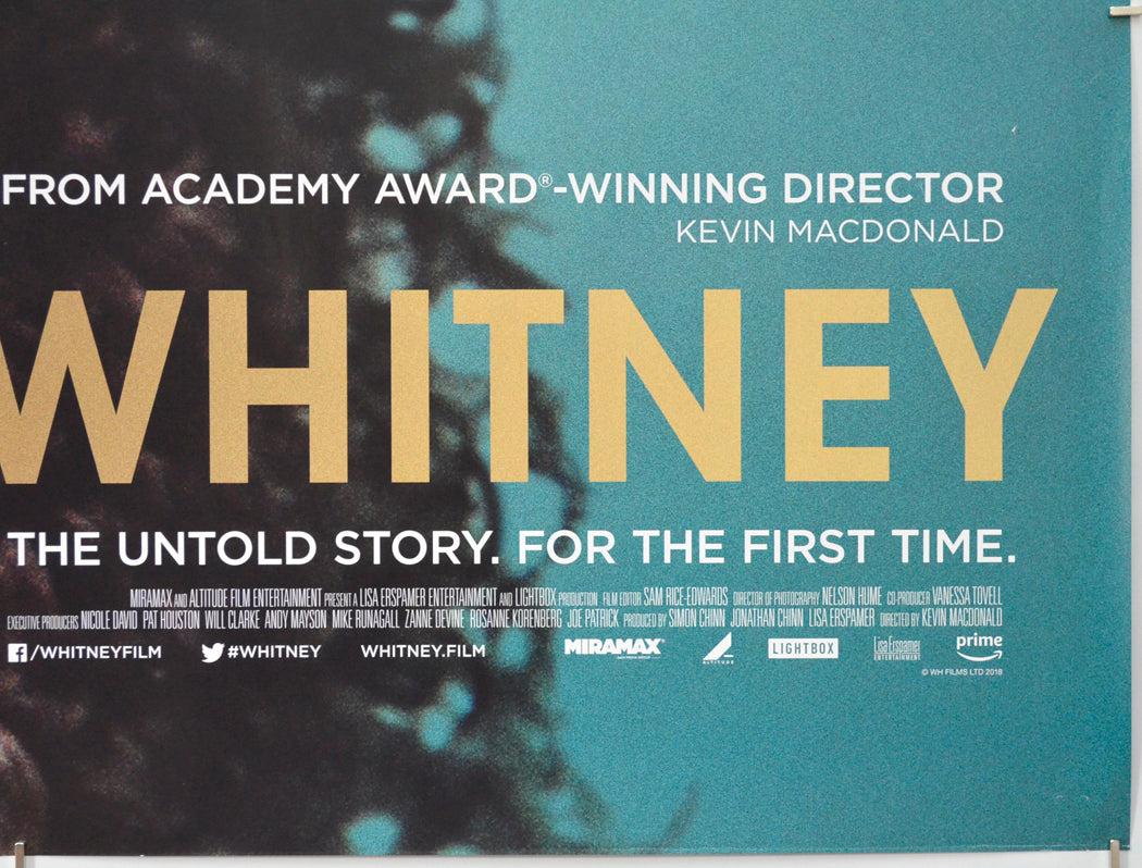 WHITNEY (Bottom Right) Cinema Quad Movie Poster