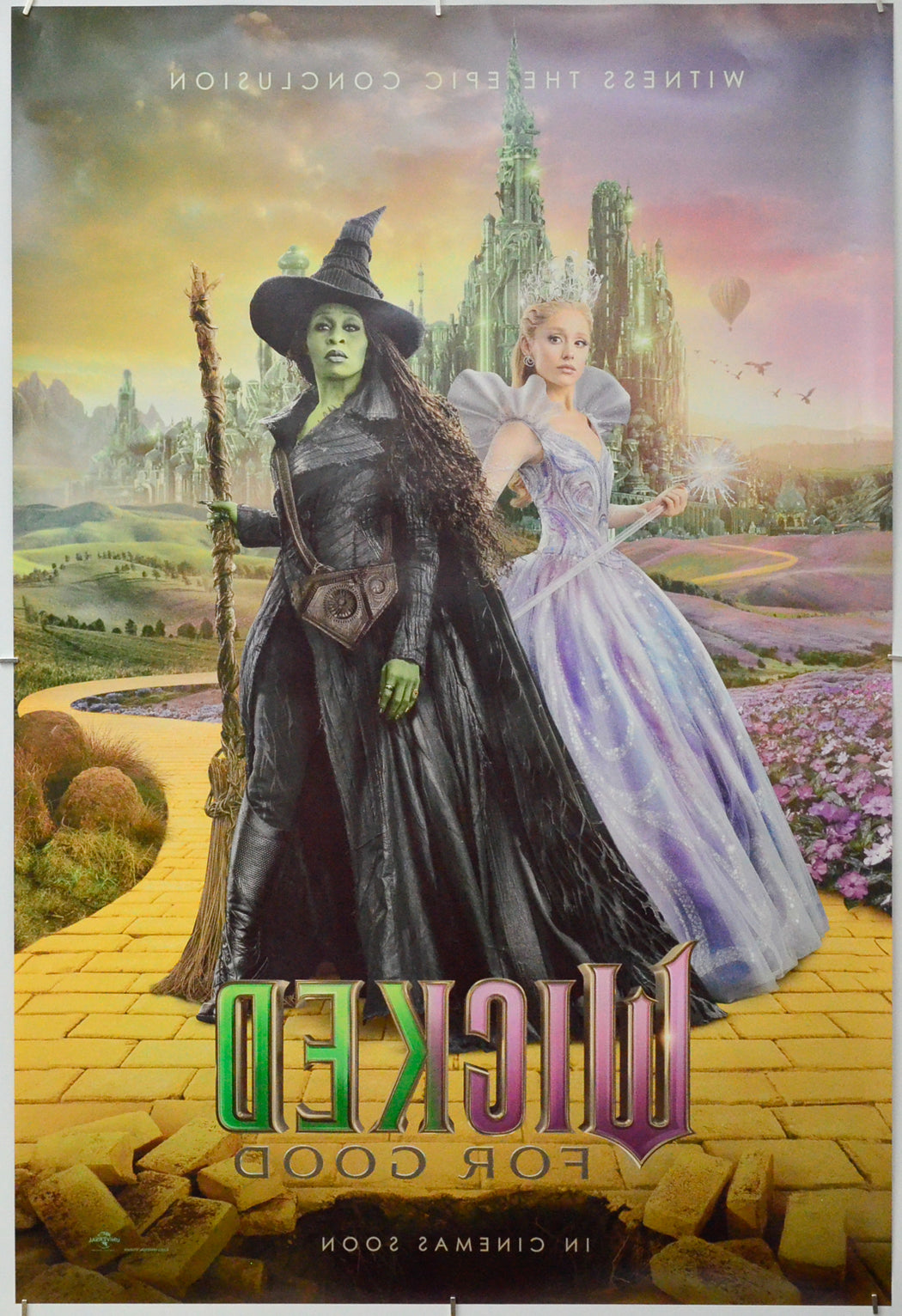 Wicked: For Good (Back) Cinema One Sheet Movie Poster