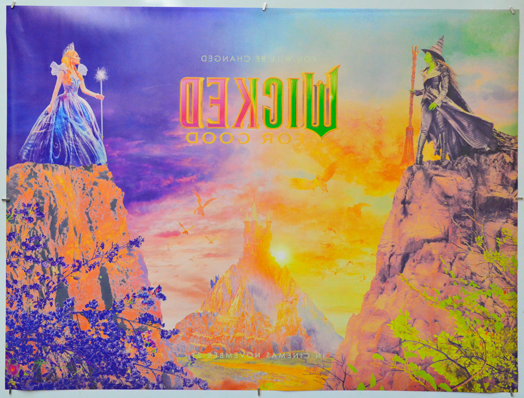 Wicked: For Good (Back) Cinema Quad Movie Poster