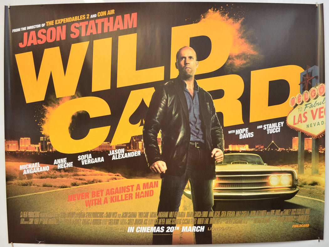 Wild Card Original Quad Poster - Film Poster - Movie Poster