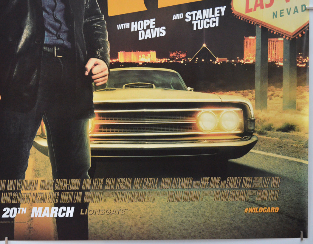 WILD CARD (Bottom Right) Cinema Quad Movie Poster