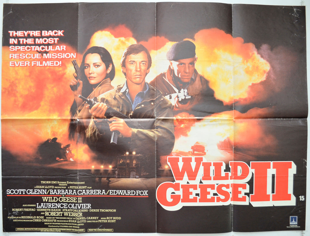 Wild Geese II Original British Quad Poster - Film Poster - Movie Poster