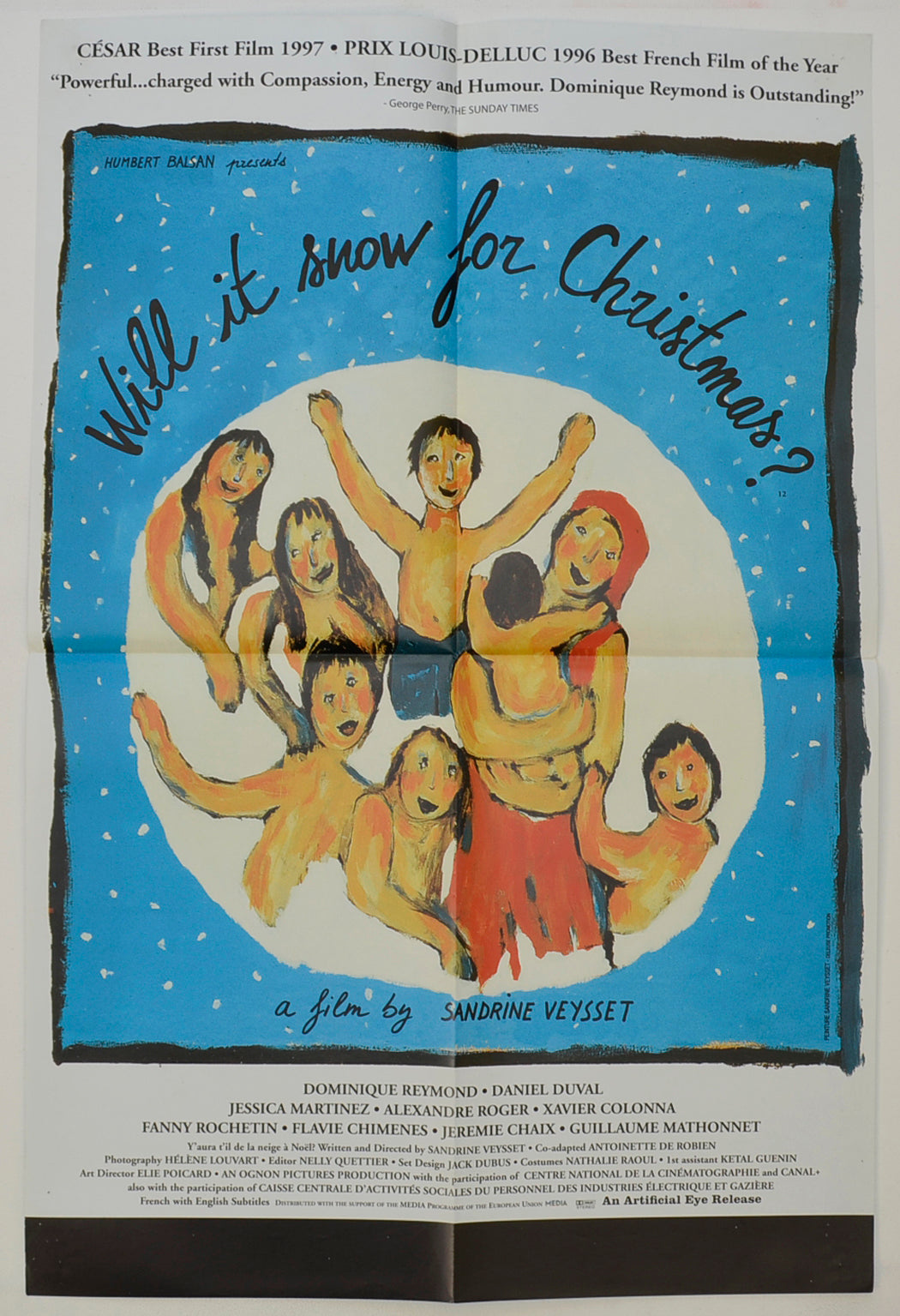 Will It Snow For Christmas? (a.k.a. Y'aura t'il de la neige à Noël?) Original Double Crown Poster - Film Poster - Movie Poster