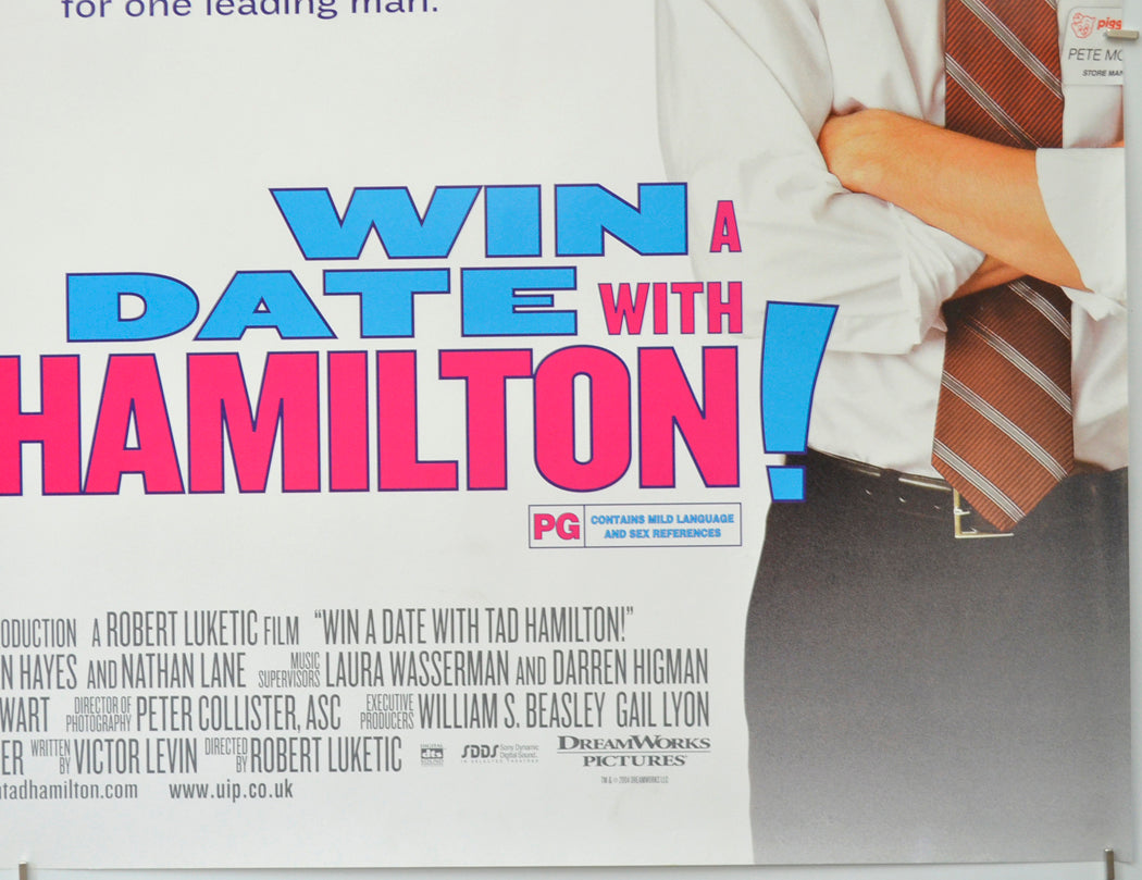 WIN A DATE WITH TAD HAMILTON (Bottom Right) Cinema Quad Movie Poster