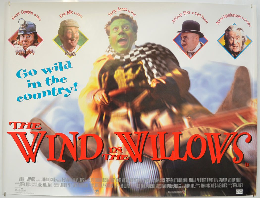 The Wind In The Willows (Version 2) Original Quad Poster - Film Poster - Movie Poster