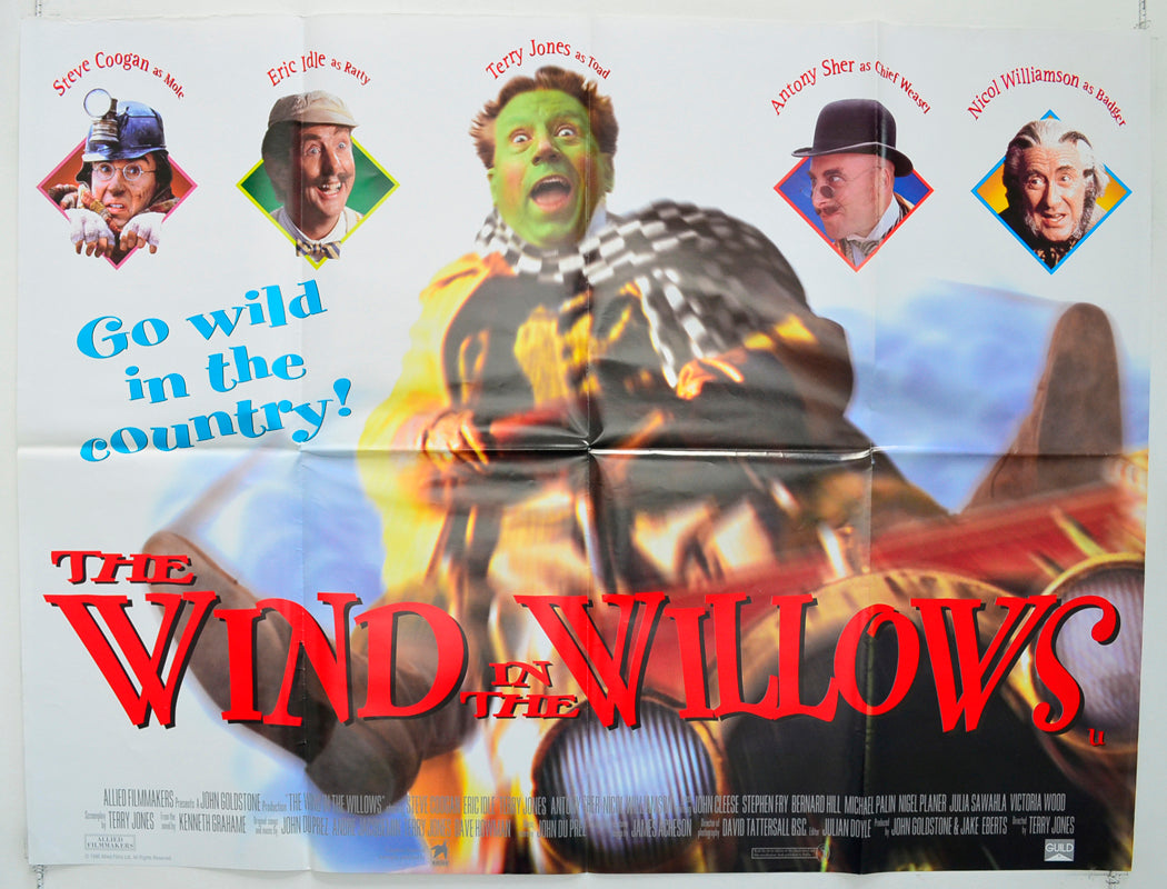 The Wind In The Willows (Version 2) Original Quad Poster - Film Poster - Movie Poster