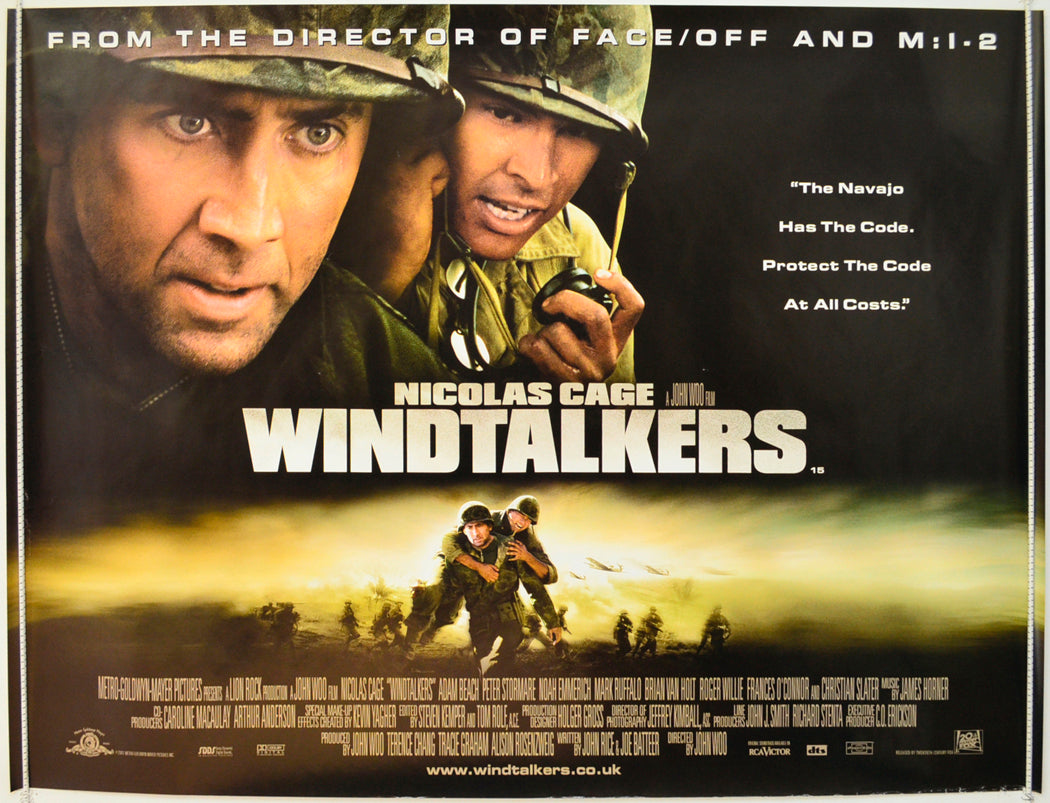 Windtalkers Original British Quad Poster - Film Poster - Movie Poster