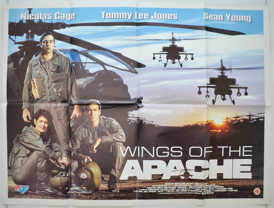 Wings Of The Apache (a.k.a. Fire Birds) Original Quad Poster - Film Poster - Movie Poster